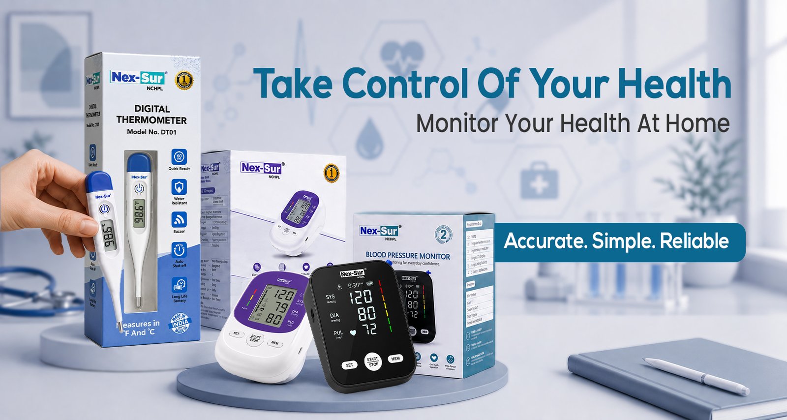 Take Control Of Your Health — Monitor your health at home